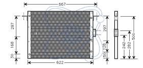 ElectroAuto 30N0004 - CONDENSADOR A/C->EQUIPO ORIGINAL LA