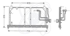 ElectroAuto 30O0005 - CONDENSADOR A/C->EQUIPO ORIGINAL OP