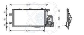  30O0012 - CONDENSADOR A/C P/EQUIPO ORIG.OPEL