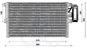 ElectroAuto 30O0021 - CONDENSADOR A/C->EQUIPO ORIGINAL OP