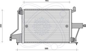 ElectroAuto 30O0024 - CONDENSADOR A/C->EQUIPO ORIGINAL OP