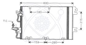 ElectroAuto 30O0033 - CONDENSADOR A/C->EQUIPO ORIGINAL OP