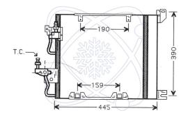 ElectroAuto 30O0034 - CONDENSADOR A/C->EQUIPO ORIGINAL OP