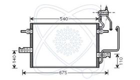 ElectroAuto 30O0036 - CONDENSADOR A/C->EQUIPO ORIGINAL OP