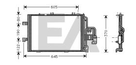 ElectroAuto 30O0041 - CONDENSADOR A/C->EQUIPO ORIGINAL OP