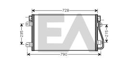 ElectroAuto 30O0045 - CONDENSADOR A/C->EQUIPO ORIGINAL NI