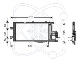  30O0050 - CONDENSADOR A/C P/EQUIPO ORIG.OPEL