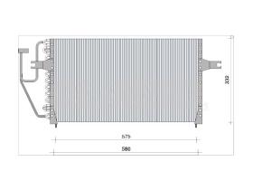  30P0015 - CONDENSAD.A/C P/EQUIPO ORIG.MITSUB.