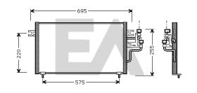 ElectroAuto 30P0031 - CONDENSADOR A/C->EQUIPO ORIGINAL MI