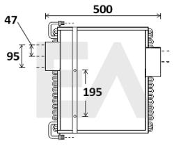 ElectroAuto 30Q0035 - CONDENSADOR A/C->EQUIPO ORIGINAL CA