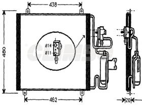 ElectroAuto 30R0025 - CONDENSADOR A/C->EQUIPO ORIGINAL RE