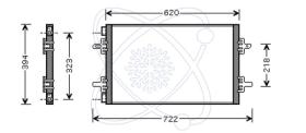 ElectroAuto 30R0058 - CONDENSADOR A/C->EQUIPO ORIGINAL RE