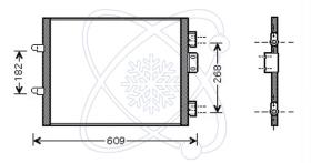 ElectroAuto 30R0060 - CONDENSADOR A/C->EQUIPO ORIGINAL RE