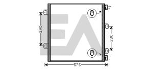 ElectroAuto 30R0072 - CONDENSADOR A/C->EQUIPO ORIGINAL RE