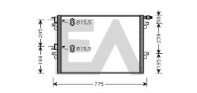 ElectroAuto 30R0081 - CONDENSADOR A/C->EQUIPO ORIGINAL RE