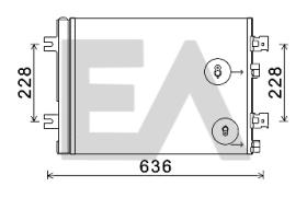 ElectroAuto 30R0082 - CONDENSADOR A/C->EQUIPO ORIGINAL RE