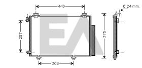 ElectroAuto 30T0034 - CONDENSADOR A/C->EQUIPO ORIGINAL TO