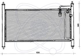 ElectroAuto 30W0022 - CONDENSADOR A/C->EQUIPO ORIGINAL NI