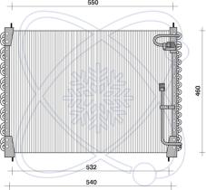 ElectroAuto 30X0006 - CONDENSADOR A/C P/EQUIPO ORIG.VOLVO