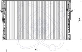 ElectroAuto 30X0008 - CONDENSADOR A/C->EQUIPO ORIGINAL VO