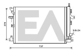  30X0027 - CONDENSADOR A/C->EQUIPO ORIGINAL VO