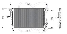 ElectroAuto 30Y0004 - CONDENSAD.A/C P/EQUIPO ORIG.HYUNDAI