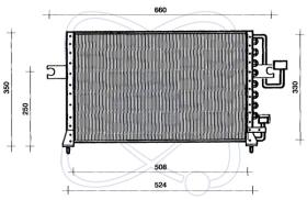  30Y0008 - CONDENSAD.A/C P/EQUIPO ORIG.HYUNDAI