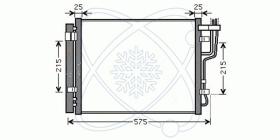 ElectroAuto 30Y0028 - CONDENSADOR A/C->EQUIPO ORIGINAL HY