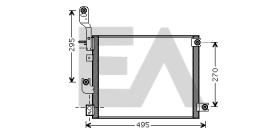 ElectroAuto 30Y0030 - CONDENSADOR A/C->EQUIPO ORIGINAL HY