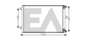 ElectroAuto 30Y0035 - CONDENSADOR A/C->EQUIPO ORIGINAL MA