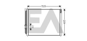 ElectroAuto 30Y0036 - CONDENSADOR A/C->EQUIPO ORIGINAL CA