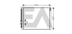 ElectroAuto 30Y0036 - CONDENSADOR A/C->EQUIPO ORIGINAL CA