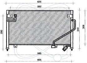 ElectroAuto 30Z0010 - CONDENSADOR A/C->EQUIPO ORIGINAL MA