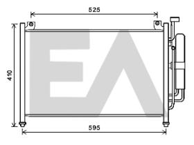 ElectroAuto 30Z0023 - CONDENSADOR A/C->EQUIPO ORIGINAL MA