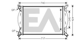 ElectroAuto 31R02037 - RADIADOR AGUA SEAT