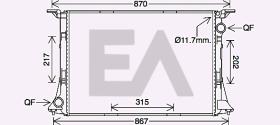 ElectroAuto 31R02067 - RADIADOR->APLICACION ORIGINAL AUDI