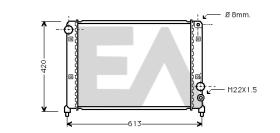 ElectroAuto 31R03009 - RADIADOR->APLICACION ORIGINAL ALFA