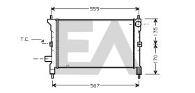 ElectroAuto 31R05014 - RADIADOR->APLICACION ORIGINAL ROVER