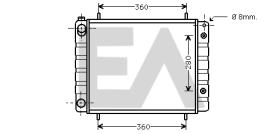 ElectroAuto 31R05055 - RADIADOR->APLICACION ORIGINAL LANDR