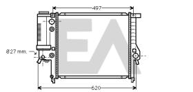 ElectroAuto 31R07055 - RADIADOR AGUA BMW
