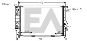 ElectroAuto 31R07070 - RADIADOR->APLICACION ORIGINAL BMW