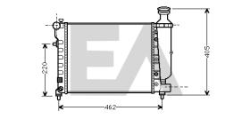 ElectroAuto 31R10101 - RADIADOR->APLICACION ORIGINAL CITRO