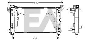 ElectroAuto 31R12008 - RADIADOR AGUA CHRYSLER