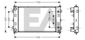 ElectroAuto 31R12013 - RADIADOR->APLICACION ORIGINAL CHRYS