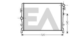 ElectroAuto 31R12029 - RADIADOR->APLICACION ORIGINAL DODGE