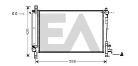 ElectroAuto 31R12038 - RADIADOR AGUA CHRYSLER