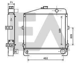 ElectroAuto 31R13004 - RADIADOR->APLICACION ORIGINAL CASE