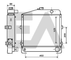 ElectroAuto 31R13007 - RADIADOR->APLICACION ORIGINAL INTER