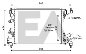 ElectroAuto 31R14006 - RADIADOR->APLICACION ORIGINAL CHEVR