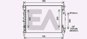 ElectroAuto 31R14014 - RADIADOR->APLICACION ORIGINAL CHEVR